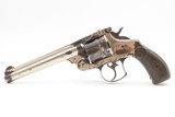 1880s mfr. Antique SMITH & WESSON .44 Double Action “FRONTIER” .44 RUSSIANNickel & Blue Finish - 10 of 17