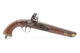 Antique DUTCH/BELGIAN Sea Service Style Flintlock DRAGOON MILITARY Pistol
.69 Caliber Naval Pistol Made Circa 1830s in Liege - 2 of 18