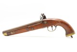 Antique DUTCH/BELGIAN Sea Service Style Flintlock DRAGOON MILITARY Pistol
.69 Caliber Naval Pistol Made Circa 1830s in Liege - 13 of 18