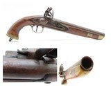 Antique DUTCH/BELGIAN Sea Service Style Flintlock DRAGOON MILITARY Pistol
.69 Caliber Naval Pistol Made Circa 1830s in Liege - 1 of 18