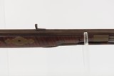 OHIO VALLEY Antique LEVI BIDDLE Half-Stock Percussion American LONG RIFLE
SCARCE Mid-1800s DOUBLE PATCH BOX Frontier - 5 of 25
