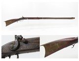 OHIO VALLEY Antique LEVI BIDDLE Half-Stock Percussion American LONG RIFLE
SCARCE Mid-1800s DOUBLE PATCH BOX Frontier - 1 of 25