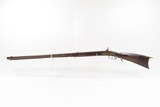 OHIO VALLEY Antique LEVI BIDDLE Half-Stock Percussion American LONG RIFLE
SCARCE Mid-1800s DOUBLE PATCH BOX Frontier - 20 of 25
