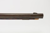 OHIO VALLEY Antique LEVI BIDDLE Half-Stock Percussion American LONG RIFLE
SCARCE Mid-1800s DOUBLE PATCH BOX Frontier - 3 of 25