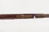 OHIO VALLEY Antique LEVI BIDDLE Half-Stock Percussion American LONG RIFLE
SCARCE Mid-1800s DOUBLE PATCH BOX Frontier - 12 of 25