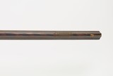OHIO VALLEY Antique LEVI BIDDLE Half-Stock Percussion American LONG RIFLE
SCARCE Mid-1800s DOUBLE PATCH BOX Frontier - 10 of 25