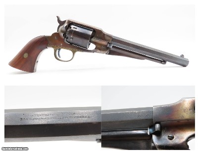1864 mfr. NEW JERSEY Antique REMINGTON New Model Army .44 CIVIL WAR SCARCE; 1 of 1,000 Issued in 1864 to NJ Militia