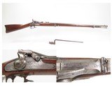 1869 Mfg. INDIAN WARS Antique U.S. SPRINGFIELD M1868 TRAPDOOR Rifle BAYONET Post-CIVIL WAR Single Shot MILITARY BREECH LOADER