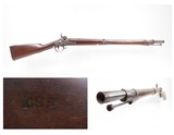 MEXICAN-AMERICAN WAR Era Antique HARPERS FERRY U.S. M1842 Percussion MUSKET Shortened to MUSKETOON Length & used into CIVIL WAR