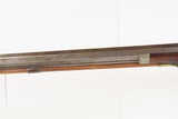 Mid-1800s Antique AMERICAN Half Stock Percussion HOMESTEAD/HUNTING Rifle
GAME GETTING .50 Caliber Rifle with ASHMORE LOCK - 21 of 25