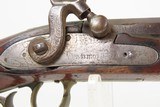 Mid-1800s Antique AMERICAN Half Stock Percussion HOMESTEAD/HUNTING Rifle
GAME GETTING .50 Caliber Rifle with ASHMORE LOCK - 8 of 25