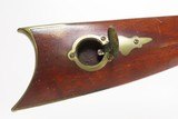 Mid-1800s Antique AMERICAN Half Stock Percussion HOMESTEAD/HUNTING Rifle
GAME GETTING .50 Caliber Rifle with ASHMORE LOCK - 7 of 25