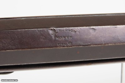 Antique W.L. HUDSON Back Action CINCINNATI .48 Percussion HOMESTEAD RifleANTEBELLUM Game Getting Rifle by WELSH GUNMAKER - Image 17 of 24