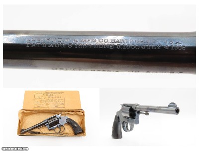 1912 mfg COLT Double Action POLICE POSITIVE SPECIAL .32-20 WCF C&R Revolver SELF DEFENSE Revolver COLT BOX NUMBERED TO THE GUN