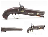 ENGRAVED/SILVER Mounted Antique DERRINGER Percussion Pistol KILLED LINCOLN
Period Copy of Henry Deringer’s Famous Pistol