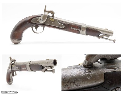 1830 Dated SCARCE Antique W.L. Evans U.S. NAVY Model 1826 CONVERSION Pistol