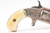 FACTORY ENGRAVED Antique MARLIN XX Standard M1873 Revolver ANTIQUE IVORIES
DESIREABLE .22 Caliber Pocket Revolver GREAT SHAPE - 9 of 15