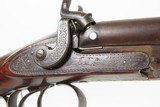 BRITISH Antique JOHN BLANCH & SON 12 Gauge Double Barrel Percussion SHOTGUN ENGRAVED Shotgun Likely Imported to the U.S. - 7 of 25