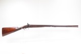 BRITISH Antique JOHN BLANCH & SON 12 Gauge Double Barrel Percussion SHOTGUN ENGRAVED Shotgun Likely Imported to the U.S. - 2 of 25