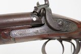 BRITISH Antique JOHN BLANCH & SON 12 Gauge Double Barrel Percussion SHOTGUN ENGRAVED Shotgun Likely Imported to the U.S. - 25 of 25