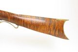 Antique Half-Stock .50 Cal. Percussion American LONG RIFLE Kentucky Style Long Rifle with “Partridge” Marked Lock - 20 of 22