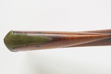 ENGRAVED Single Barrel FLINTLOCK 12 Gauge FOWLING PIECE w/LANE & REED Lock
NEW ENGLAND Gun w/BRASS FIXTURES & “76” on Butt - 20 of 25