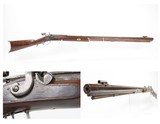 Antique J. HENRY & Son BOULTON GUN WORKS Percussion Half Stock TARGET Rifle PENNSYLVANIA MADE Pre-CIVIL WAR Longarm - 1 of 25