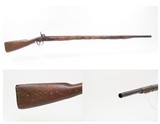 NATIVE AMERICAN Antique Half-Stock Perc. Conversion Musket TACK DECORATED BIRMINGHAM PROOFED & Period Converted from FLINT