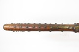 TACK DECORATED Antique NATIVE AMERICAN Flintlock Belgian TRADE MUSKET Early 19th Century with RAWHIDE BARREL BANDS - 12 of 25