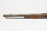 TACK DECORATED Antique NATIVE AMERICAN Flintlock Belgian TRADE MUSKET Early 19th Century with RAWHIDE BARREL BANDS - 20 of 25