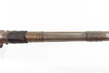 TACK DECORATED Antique NATIVE AMERICAN Flintlock Belgian TRADE MUSKET Early 19th Century with RAWHIDE BARREL BANDS - 15 of 25