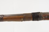 TACK DECORATED Antique NATIVE AMERICAN Flintlock Belgian TRADE MUSKET Early 19th Century with RAWHIDE BARREL BANDS - 22 of 25