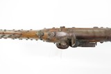 TACK DECORATED Antique NATIVE AMERICAN Flintlock Belgian TRADE MUSKET Early 19th Century with RAWHIDE BARREL BANDS - 16 of 25