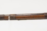 TACK DECORATED Antique NATIVE AMERICAN Flintlock Belgian TRADE MUSKET Early 19th Century with RAWHIDE BARREL BANDS - 21 of 25