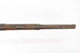 TACK DECORATED Antique NATIVE AMERICAN Flintlock Belgian TRADE MUSKET Early 19th Century with RAWHIDE BARREL BANDS - 8 of 25