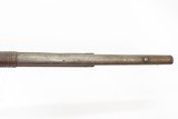 TACK DECORATED Antique NATIVE AMERICAN Flintlock Belgian TRADE MUSKET Early 19th Century with RAWHIDE BARREL BANDS - 13 of 25