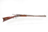 1800s CORNISH, NEW HAMPSHIRE Antique D.H. HILLIARD TARGET RIFLE .40 Caliber GERMAN SILVER, NEW ENGLAND - 2 of 24