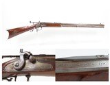 1800s CORNISH, NEW HAMPSHIRE Antique D.H. HILLIARD TARGET RIFLE .40 Caliber GERMAN SILVER, NEW ENGLAND - 1 of 24