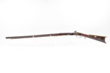 INSCRIBED 1860s ATHENS, OHIO Antique ALANSEN COOLEY LONG RIFLE .32 Caliber
Maple Stock, Brass Patchbox, Double Set Triggers - 24 of 25