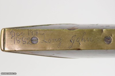 INSCRIBED 1860s ATHENS, OHIO Antique ALANSEN COOLEY LONG RIFLE .32 CaliberMaple Stock, Brass Patchbox, Double Set Triggers - Image 16 of 25