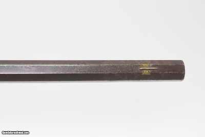 INSCRIBED 1860s ATHENS, OHIO Antique ALANSEN COOLEY LONG RIFLE .32 CaliberMaple Stock, Brass Patchbox, Double Set Triggers - Image 17 of 25