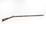 INSCRIBED 1860s ATHENS, OHIO Antique ALANSEN COOLEY LONG RIFLE .32 Caliber
Maple Stock, Brass Patchbox, Double Set Triggers - 2 of 25
