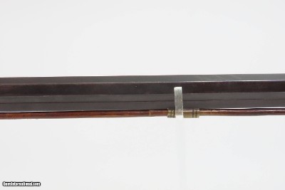 INSCRIBED 1860s ATHENS, OHIO Antique ALANSEN COOLEY LONG RIFLE .32 CaliberMaple Stock, Brass Patchbox, Double Set Triggers - Image 4 of 25
