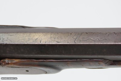 INSCRIBED 1860s ATHENS, OHIO Antique ALANSEN COOLEY LONG RIFLE .32 CaliberMaple Stock, Brass Patchbox, Double Set Triggers - Image 23 of 25