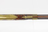 INSCRIBED 1860s ATHENS, OHIO Antique ALANSEN COOLEY LONG RIFLE .32 Caliber
Maple Stock, Brass Patchbox, Double Set Triggers - 12 of 25