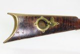 INSCRIBED 1860s ATHENS, OHIO Antique ALANSEN COOLEY LONG RIFLE .32 Caliber
Maple Stock, Brass Patchbox, Double Set Triggers - 9 of 25