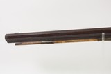 1800s CUMBERLAND COUNTY, PA Antique KELLER LONG RIFLE .40 Percussion With Large Brass Patchbox - 20 of 25