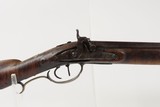 1800s CUMBERLAND COUNTY, PA Antique KELLER LONG RIFLE .40 Percussion With Large Brass Patchbox - 5 of 25