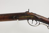 1800s CUMBERLAND COUNTY, PA Antique KELLER LONG RIFLE .40 Percussion With Large Brass Patchbox - 22 of 25
