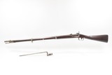 Antique U.S. SPRINGFIELD M1816 HEWES & PHILLIPS Conversion Musket w/BAYONET CIVIL WAR Era NICE 1863 “Bolster” Conversion - 25 of 25